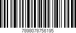 Código de barras (EAN, GTIN, SKU, ISBN): '7898078756195'