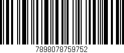 Código de barras (EAN, GTIN, SKU, ISBN): '7898078759752'