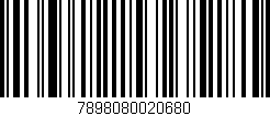 Código de barras (EAN, GTIN, SKU, ISBN): '7898080020680'
