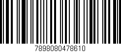 Código de barras (EAN, GTIN, SKU, ISBN): '7898080478610'