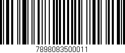 Código de barras (EAN, GTIN, SKU, ISBN): '7898083500011'