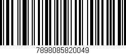 Código de barras (EAN, GTIN, SKU, ISBN): '7898085820049'