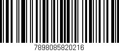 Código de barras (EAN, GTIN, SKU, ISBN): '7898085820216'