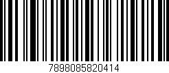 Código de barras (EAN, GTIN, SKU, ISBN): '7898085820414'