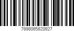 Código de barras (EAN, GTIN, SKU, ISBN): '7898085820827'