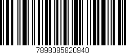 Código de barras (EAN, GTIN, SKU, ISBN): '7898085820940'