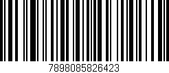 Código de barras (EAN, GTIN, SKU, ISBN): '7898085826423'