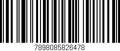Código de barras (EAN, GTIN, SKU, ISBN): '7898085826478'