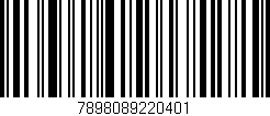 Código de barras (EAN, GTIN, SKU, ISBN): '7898089220401'