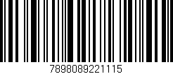 Código de barras (EAN, GTIN, SKU, ISBN): '7898089221115'