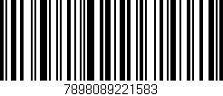 Código de barras (EAN, GTIN, SKU, ISBN): '7898089221583'