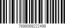 Código de barras (EAN, GTIN, SKU, ISBN): '7898089222498'