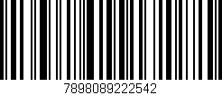 Código de barras (EAN, GTIN, SKU, ISBN): '7898089222542'