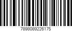 Código de barras (EAN, GTIN, SKU, ISBN): '7898089226175'