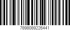 Código de barras (EAN, GTIN, SKU, ISBN): '7898089226441'