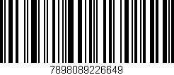 Código de barras (EAN, GTIN, SKU, ISBN): '7898089226649'