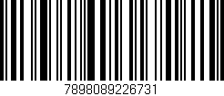 Código de barras (EAN, GTIN, SKU, ISBN): '7898089226731'