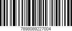 Código de barras (EAN, GTIN, SKU, ISBN): '7898089227004'