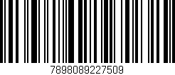 Código de barras (EAN, GTIN, SKU, ISBN): '7898089227509'