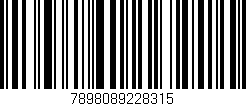 Código de barras (EAN, GTIN, SKU, ISBN): '7898089228315'