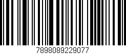Código de barras (EAN, GTIN, SKU, ISBN): '7898089229077'