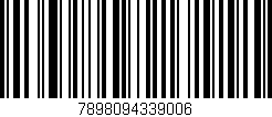 Código de barras (EAN, GTIN, SKU, ISBN): '7898094339006'