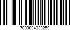 Código de barras (EAN, GTIN, SKU, ISBN): '7898094339259'