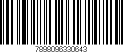 Código de barras (EAN, GTIN, SKU, ISBN): '7898096330643'