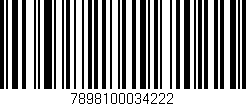 Código de barras (EAN, GTIN, SKU, ISBN): '7898100034222'