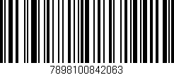 Código de barras (EAN, GTIN, SKU, ISBN): '7898100842063'