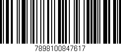 Código de barras (EAN, GTIN, SKU, ISBN): '7898100847617'