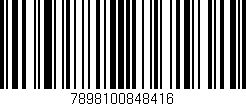 Código de barras (EAN, GTIN, SKU, ISBN): '7898100848416'