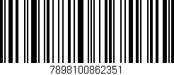 Código de barras (EAN, GTIN, SKU, ISBN): '7898100862351'