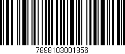 Código de barras (EAN, GTIN, SKU, ISBN): '7898103001856'