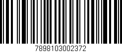 Código de barras (EAN, GTIN, SKU, ISBN): '7898103002372'