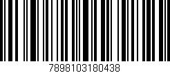 Código de barras (EAN, GTIN, SKU, ISBN): '7898103180438'