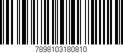 Código de barras (EAN, GTIN, SKU, ISBN): '7898103180810'