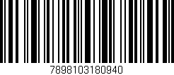 Código de barras (EAN, GTIN, SKU, ISBN): '7898103180940'