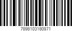 Código de barras (EAN, GTIN, SKU, ISBN): '7898103180971'
