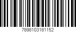 Código de barras (EAN, GTIN, SKU, ISBN): '7898103181152'