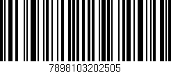 Código de barras (EAN, GTIN, SKU, ISBN): '7898103202505'