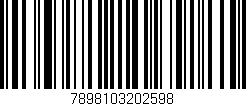 Código de barras (EAN, GTIN, SKU, ISBN): '7898103202598'