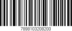 Código de barras (EAN, GTIN, SKU, ISBN): '7898103208200'