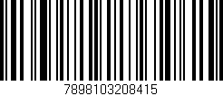 Código de barras (EAN, GTIN, SKU, ISBN): '7898103208415'