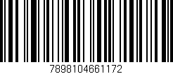 Código de barras (EAN, GTIN, SKU, ISBN): '7898104661172'