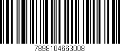 Código de barras (EAN, GTIN, SKU, ISBN): '7898104663008'