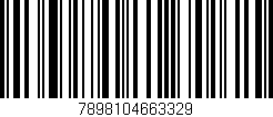 Código de barras (EAN, GTIN, SKU, ISBN): '7898104663329'