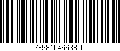 Código de barras (EAN, GTIN, SKU, ISBN): '7898104663800'
