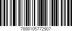 Código de barras (EAN, GTIN, SKU, ISBN): '7898105772907'