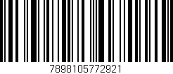 Código de barras (EAN, GTIN, SKU, ISBN): '7898105772921'